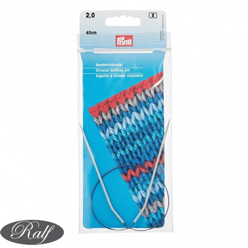 Andrele circulare aluminiu, 40 cm - 2,00 mm - Prym 211200